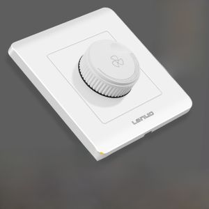 สวิตช์ควบคุมความเร็วลมพัดผนังแบบติดฝังแบบอเนกประสงค์ 220V แบบปรับความเร็วต่ำสุดและสูงสุด ปุ่มควบคุมความเร็วแบบปรับได้ต่อเนื่อง