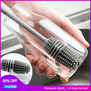 【New Stock】Silicone Cup Brush Cup Scrubber Glass Cleaner Kitchen Cleaning Tool Multi Functional Long Handle Cleaning Brushes Drink Wineglass Bottle Glass Milk Bottle 长柄 杯刷 奶瓶刷