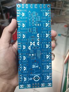 PCB tr final 2U Toshiba 7 set Toshiba/4 set Sanken lengkap protector speaker dan led indikator/pcb transistor final Toshiba 7 set 2U double layer