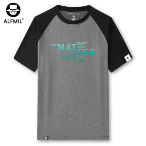 Alfamil Pure Cotton Short Sleeve T-Shirt Mens Loose Fit round Neck Summer New Style Casual Comfortable Fashion Brand Tee Shirt