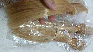 [giao màu ngẫu nhiên] Tép Tóc Uốn Dài 25 Cm Dán Cho Búp Bê Chịu Nhiệt Độ Cao PVN6866
