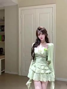 CHANGTONG | Elegant French Style Two-Piece Set Dress