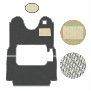 For Opai P20 Tricycle Sunscreen Seat Cover and Foot Mat Insulation Protection
