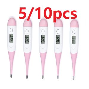 5/10pcs Medical Digital LED Equipment Tool Soft Head fast Thermometer For Body Ear Household Adult Children Oral Armpit