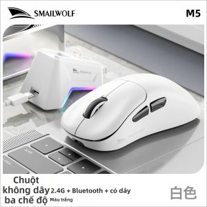 SMAILWOLF | Chuột Không Dây Bluetooth SMAILWOLF M5 Nhẹ Ba Chế Độ Cảm Biến PAW3311 Dành Cho Máy Tính Xách Tay Chơi Game Thể Thao Điện Tử Có Đế Từ Tính