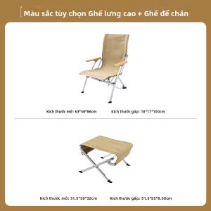 AREFFA | Ghế Dã Ngoại Cao Đỡ Lưng Gập Được
