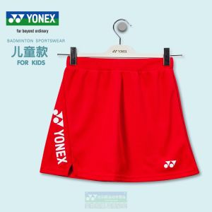 YONEX Childrens Badminton Skirt Sporty Girls Short Skirt Quick Dry Anti-Light Leaking Official Version Youth Badminton Uniform