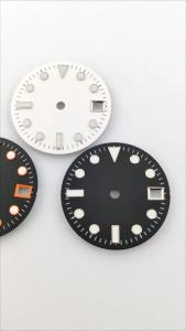 NH35 Dial 28.5mm Watch Dial Green Luminous Watch Dial Suitable for Watch for NH35 Movement Watch Parts