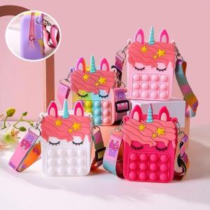 Tas Pop It Selempang Anak Unicorn Pony