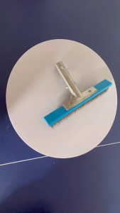 Swimming pool brush - 10-inch aluminum handle stainless steel wire brush sink cleaning brush