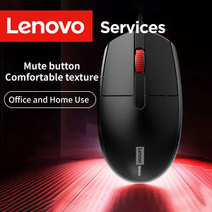 Lenovo | Lenovo M280 Wired Silent Mouse for Office Home and Business Use USB Wired Compatible with Desktops and Laptops