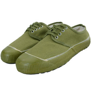 3537 High Waist Liberation Yellow Rubber Shoes Army Green Canvas Breathable Construction Site Wear Resistance Flats Labor Protection Plus Size Low-Top Sneakers