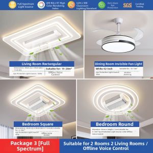 Bladeless Quiet Ceiling Fan Light