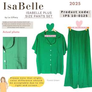 Isabelle Plus Size Pajama Pants Set