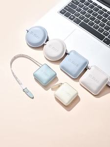 1pc Soft Square Tape Measure Push Button Measuring Tape Body Measuring Soft Tape Retractable Inch Tape For Sewing Dou