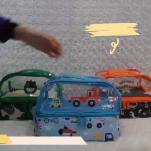 Tas Bekal Anak Smiggle Selempang Motif Dino / Tas Makan Mika Smiggle Motif Koala / Lunch Bag Mika Smiggle Anak Perempuan Boy /Smiggle Animale Double Decker Lunch Bag Mica