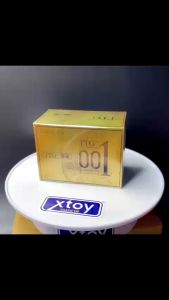 Bao Cao Su TTG 0.01mm Màu Vàng Siêu Mỏng Kéo dài - Nhiều gel gân gai OLO - Hộp 10 bcs