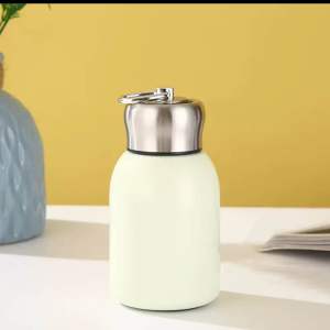 304不锈钢提手真空保温杯300ml便携小巧可爱学生小胖丁大肚304 stainless steel handle vacuum flask 300ml portable small and cute student chubby little big belly