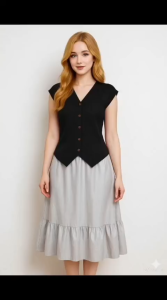 VEST by Rey Collection Rompi Casual Bahan Knit Condru - Casual Nyaman