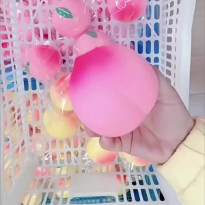 1~3Pcs Pink Juicy Peach Squishy Toy Anti-Stress Quick Rising Fruit Pinch Squeeze Stress Reliever Toys Fun Design Squeezable Gift