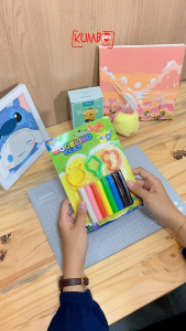 Mainan Edukasi Anak Modeling Clay 8 Warna Sculpting dan Cetakan Warna Clay