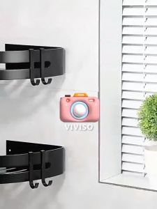 2 Tier Bathroom Rack Stainless steel Kitchen Wall Dinding Rack Shelf Corner Organizer Toilet Rack With hooks