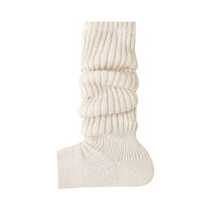 JIAZINI | Thick White Knitted Socks for Leg Shaping and Warmth