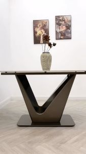 Bàn Ăn Hiện Đại T90 Cao Cấp Chân V Thép Titan Đơn