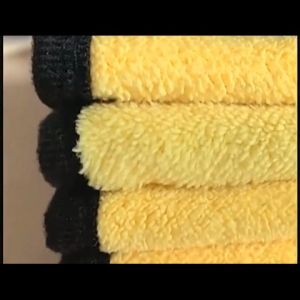 HGV (Ready Stock) 30*40CM Super Absorbent Car Wash Microfiber Towel Car Cleaning Drying Cloth Hemming for Household Car