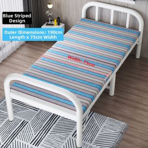 MOLORE | Single Foldable Iron Hard Board Bed For Home Office And Nap