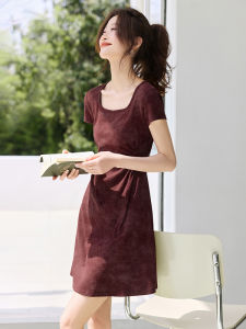 MOHANYIMEI | Casual Colorful Ruffled T-shirt Dress