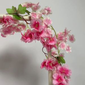 230cm panjang sutra bunga sakura tanaman merambat lengkungan pernikahan dekorasi rumah pesta rotan hiasan dinding karangan bunga
