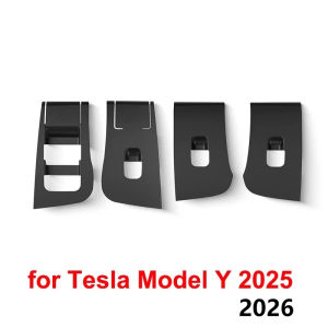 Car Glass Lifting Panel for Tesla Model Y YL Launch/Juniper 2026 25 Window Button Frame Protective Sticker Silicone Accessories