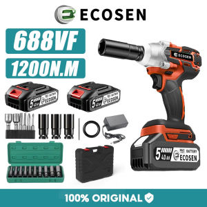 ECOSEN 688VF Impact Wrench Brushless 1200N.M: Mesin Bor Baterai ECOSEN