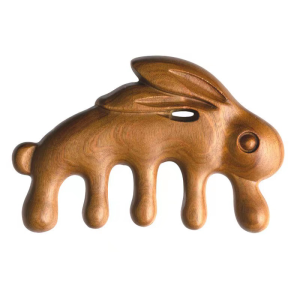 แปรงนวดศีรษะแบบธรรมชาติทำจากไม้ตะกั่วเขียวสำหรับผู้ชายและผู้หญิง อุปกรณ์ดูแลส่วนตัว แปรงผมแบบเคลื่อนที่ได้