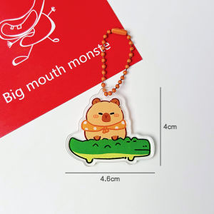 Cappie Bar Keychain Young Adult Fate Capybara Pendant Student Schoolbag Acrylic Decorative Accessories Capbibala