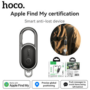【 Keychain 】HOCO E91J Smart Tag Locator Anti-lost Device Find My Network Remote Precise Positioning GPS Positioning Tracker Lost Reminde Anti-Lost Locator Dedicated Locator