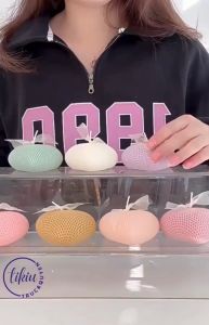 Nến Thơm Handmade TIKIU 3D TRÁI TIM Trang Trí Decor Phòng Quà Tặng Phong Cách Hàn Quốc Sáp Đậu Nành Tự Nhiên 2023