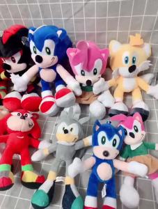 New Sonic the Hedgehog sonic Super Sonic Plush Toy Tails Knuckles Hedgehog Doll