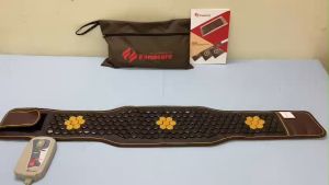 Đai đá nhiệt nóng HQ Fanocare KT 25*140cm đá lục giác đen giảm béo giảm đau cốt sống