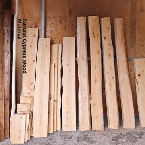 Handmade Cypress Wood Plank Solid Wood Base Original Wood Board Edge Material Cedar Wood Block Stick Handcraft Material Wood