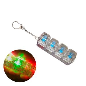 Đồ Chơi Cảm Giác LED Fidget Keycap Crystal Clicker Đồ Chơi Cảm Giác Giảm Căng Thẳng Bàn Phím Móc Khóa Fidget Gadget Dành Cho Người Lớn Và Trẻ Em