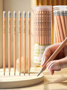 deli | Customized Engraving Wooden Pencil With Eraser HB/2B