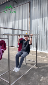 Loveme ราวตากผ้าสแตนเลส 201 ราวพับเก็บง่าย ราวตากผ้า 260cm สแตนเลส ราวแขวนผ้า