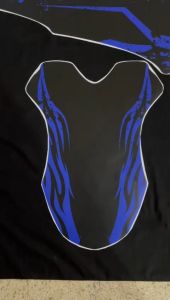 Decal Satria Fu 2012 full body custom design motif hitam biru D-J1-027