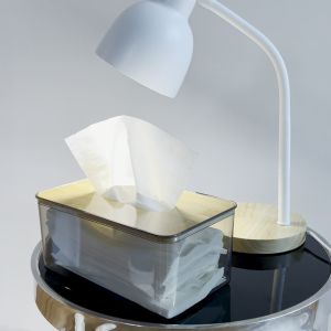 Tissue Box Holder Wooden Bamboo Bekas Kotak Tisu Living Room Home Decoration Decor Kayu Napkin Restoran Restaurant 透明纸巾盒