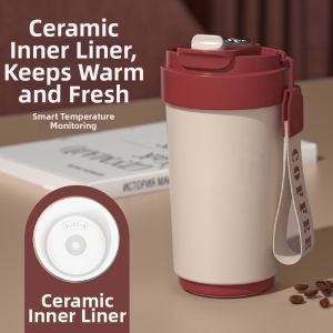 New Large Capacity Smart Temperature Display Portable Insulated Cup