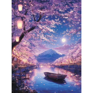 500/1000/1200/2000PCS Jigsaw Puzzle Mountain River Boat Landscape Art For Adults Great Weekend Relaxation And Family Fun Gift