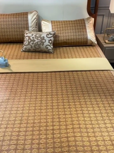 Bamboo Summer Bed Mat Twin/Queen Sizes Foldable Rattan Cooling Mat For Home Anti-Slip Backing Adult Children Cool Dormitory Mat Tikar Bambu 可折叠凉席