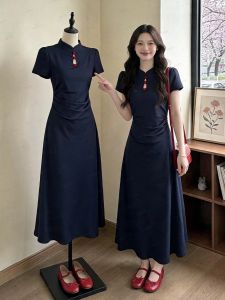 Đầm Dài Ôm Eo Kích Thước Mới Kiểu Trung Quốc Khoét Rỗng